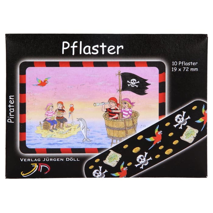 Kinderpflaster Piraten Briefchen