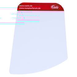 Kartenblätter weiß aus Kunststoff