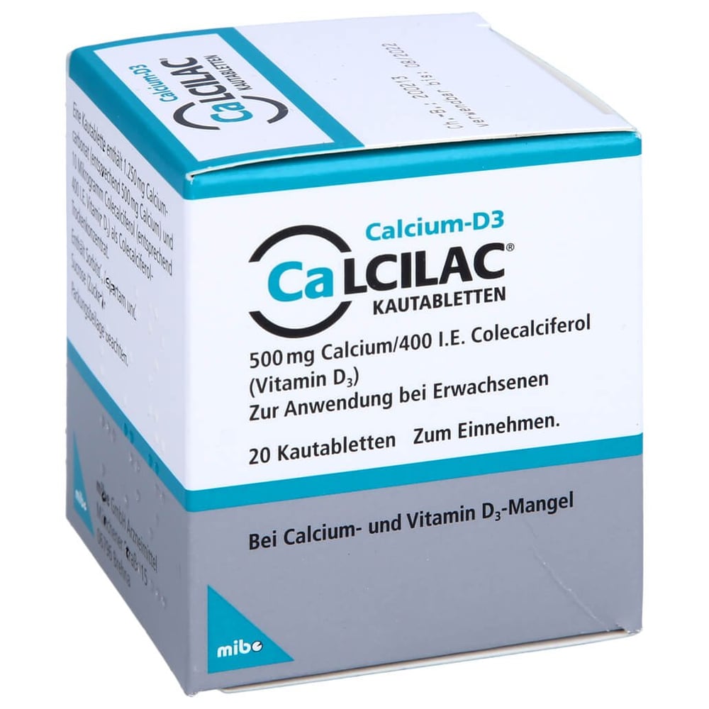 Calcilac 500 mg/400 I.E.