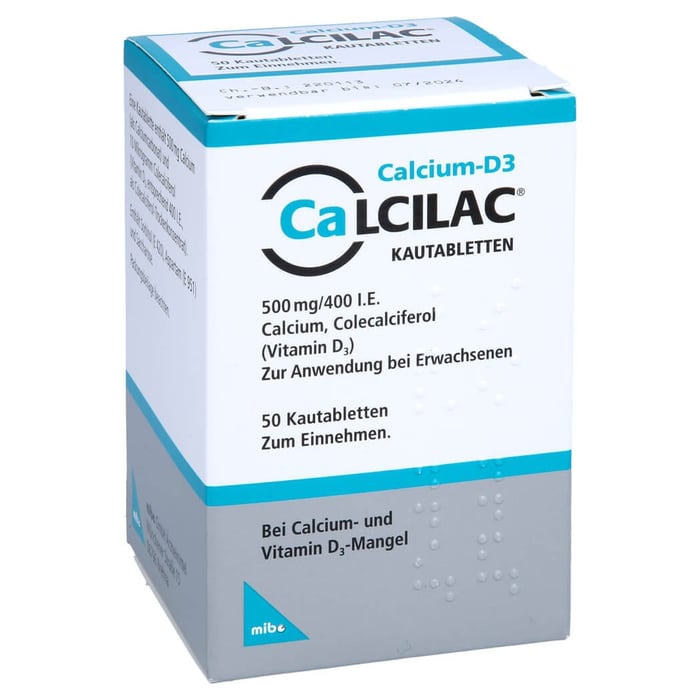 Calcilac 500mg/400 I.E.