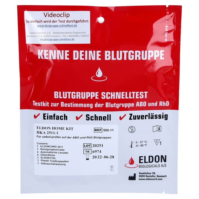 Blutgruppe Schn Hka 2511-1