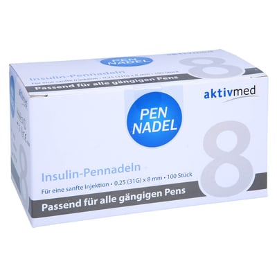 PEN-NADELN Universal 8 Kanülen 0,26x8 mm