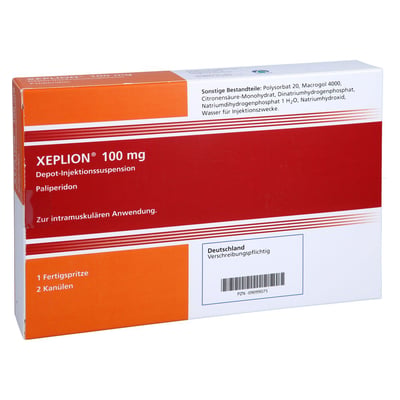 Xeplion 100 mg Depot-Injektionssuspension Produktbild 1