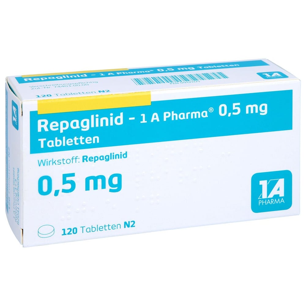 Repaglinid - 1 A Pharma 0.5mg Tabletten