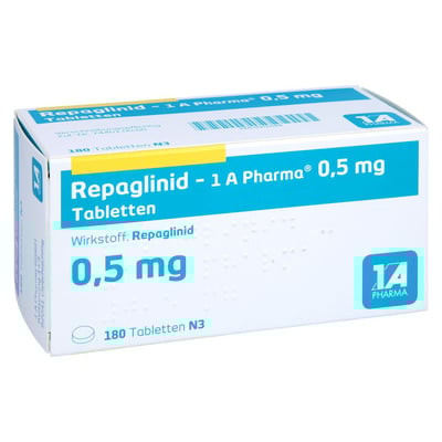 Repaglinid - 1 A Pharma 0.5mg Tabletten