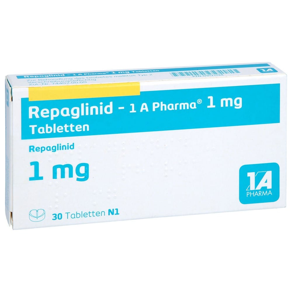 Repaglinid - 1 A Pharma 1mg Tabletten