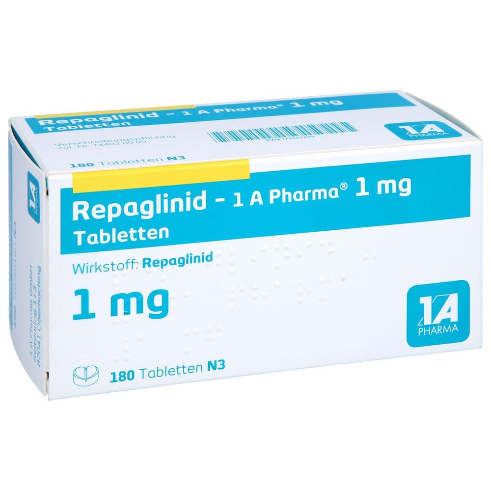 Repaglinid - 1 A Pharma 1mg Tabletten