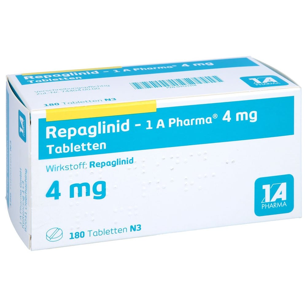 Repaglinid - 1 A Pharma 4mg Tabletten