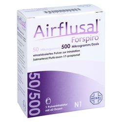 Airflusal Forspiro 50 Mikrogramm/500 Mikrogramm/Dosis
