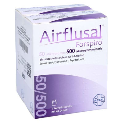 Airflusal Forspiro 50 Mikrogramm/500 Mikrogramm/Dosis