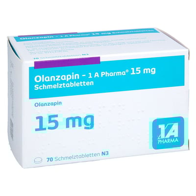 Olanzapin - 1 A Pharma 15mg Schmelztabletten