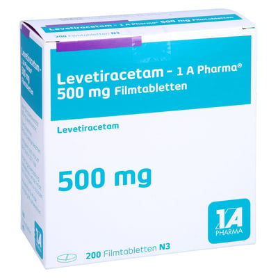 Levetiracetam-1A Pharma 500 mg Produktbild 1