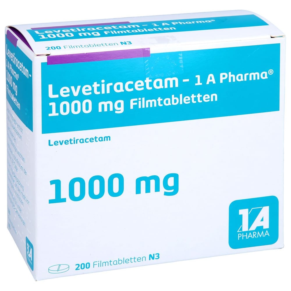 Levetiracetam - 1 A Pharma 1000mg Filmtabletten
