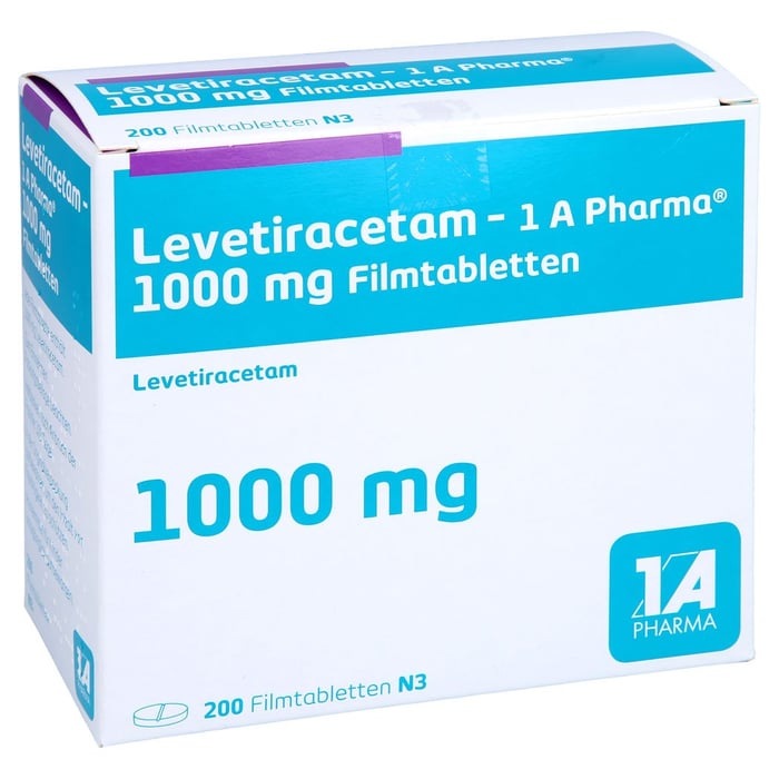 Levetiracetam - 1 A Pharma 1000mg Filmtabletten