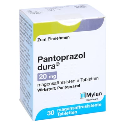 Pantoprazol dura 20 mg