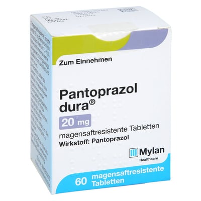 Pantoprazol dura 20 mg
