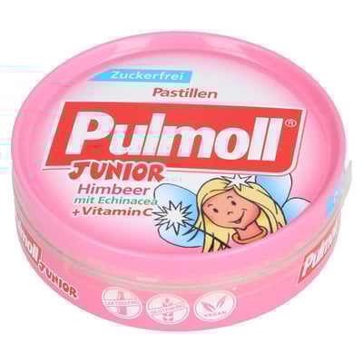 Pulmoll Junior Himbeere Echinacea+Vitamin C zuckerfei