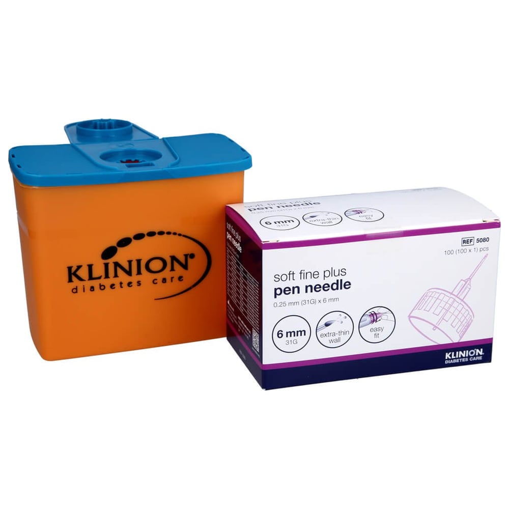 Klinion Soft fine plus Kanülen 6 mm 31 G 0,25 mm +Kanülen-Box
