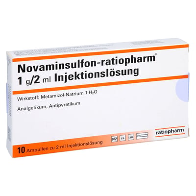 Novaminsulfon-ratiopharm 1 g/2 ml Injektionslösung Produktbild 1