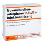Novaminsulfon-ratiopharm 2,5 g/5 ml Injektionslösung Produktbild 1