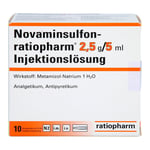 Novaminsulfon-ratiopharm 2,5 g/5 ml Injektionslösung Produktbild 2