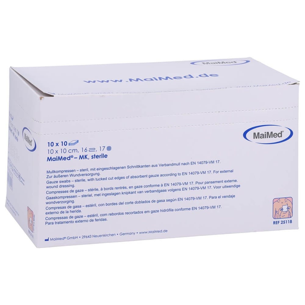 Maimed Mk Kompr.10x10 cm steril 16fach Box