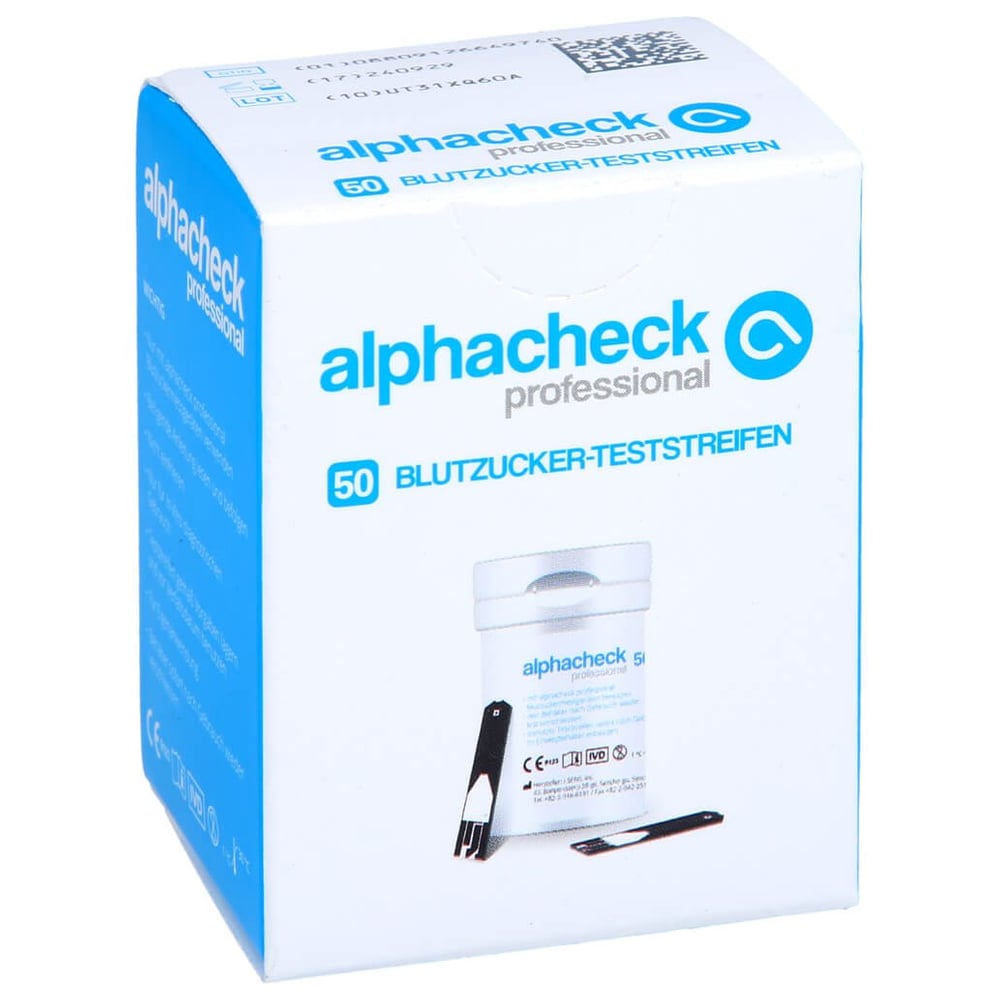 Alphacheck professional Blutzuckerteststreifen