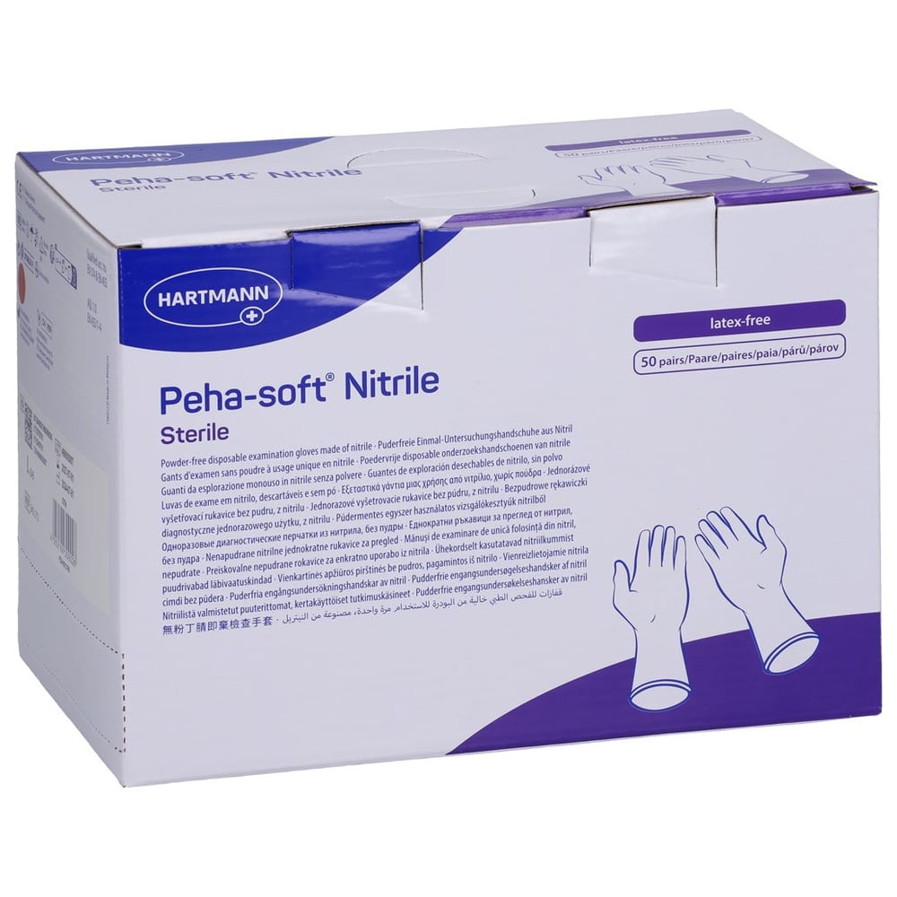 Peha-soft nitrile sterile Unters.handsch. L pfr.