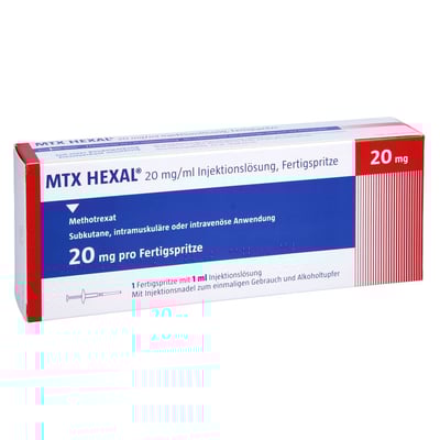 Mtx Hexal 20mg (20mg/ml) Injektionslösung