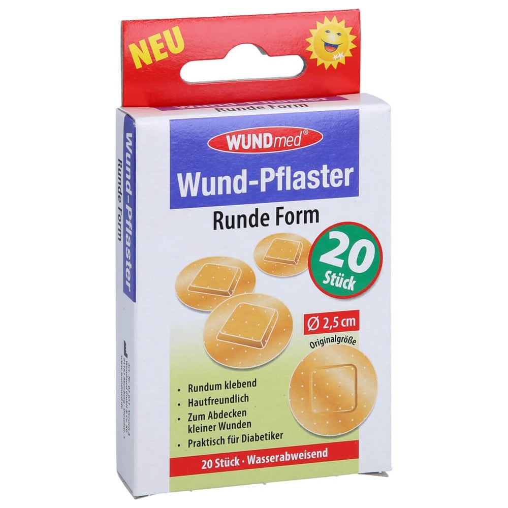 Wundpflaster 2,5 cm rund