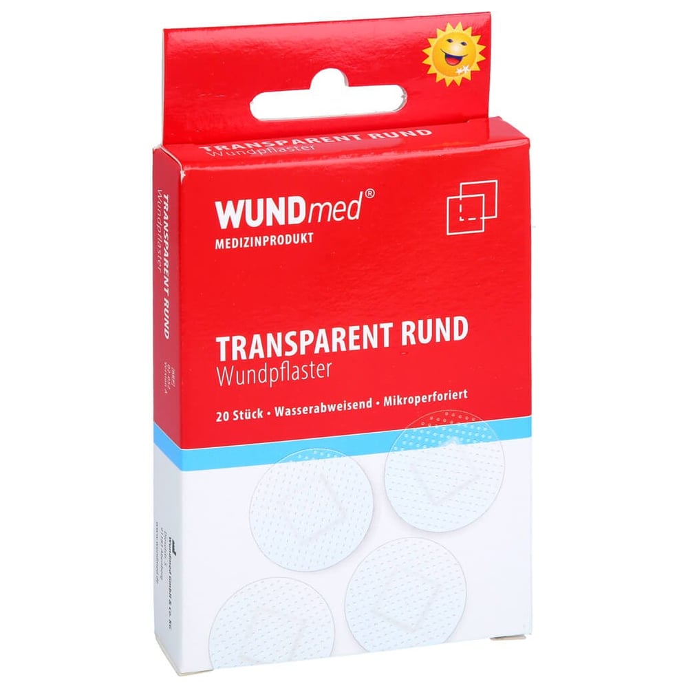 Wundpflaster 2,5 cm rund transparent