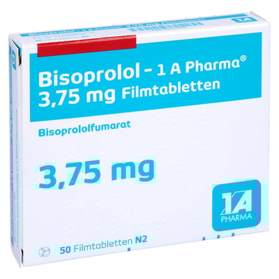 Bisoprolol-1A Pharma 3,75 mg