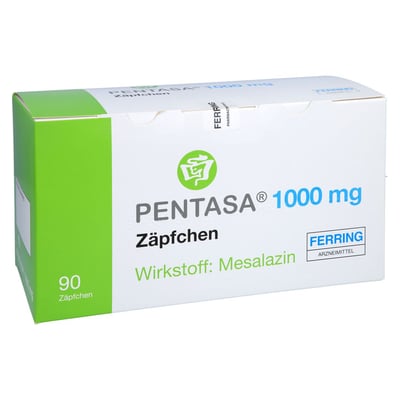Pentasa 1000 mg Zäpfchen Produktbild 1