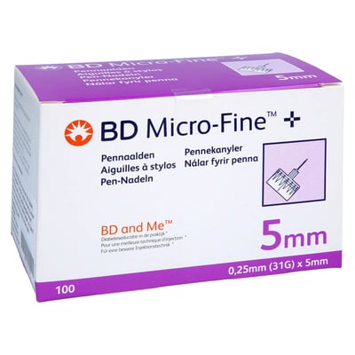 BD Micro-fine+ 5 Pen-Nadeln 0,25x5 mm