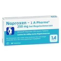 Naproxen-1A Pharma 250 mg bei Regelschmerzen