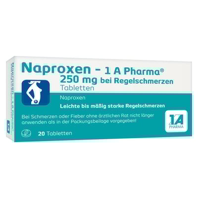 Naproxen-1A Pharma 250 mg bei Regelschmerzen