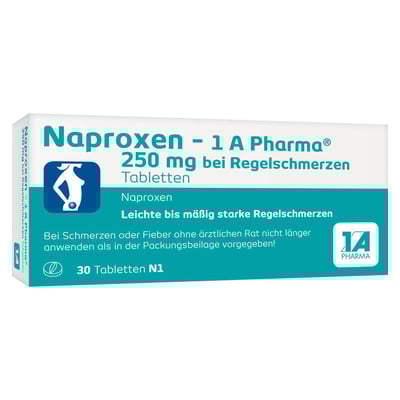 Naproxen-1A Pharma 250 mg bei Regelschmerzen