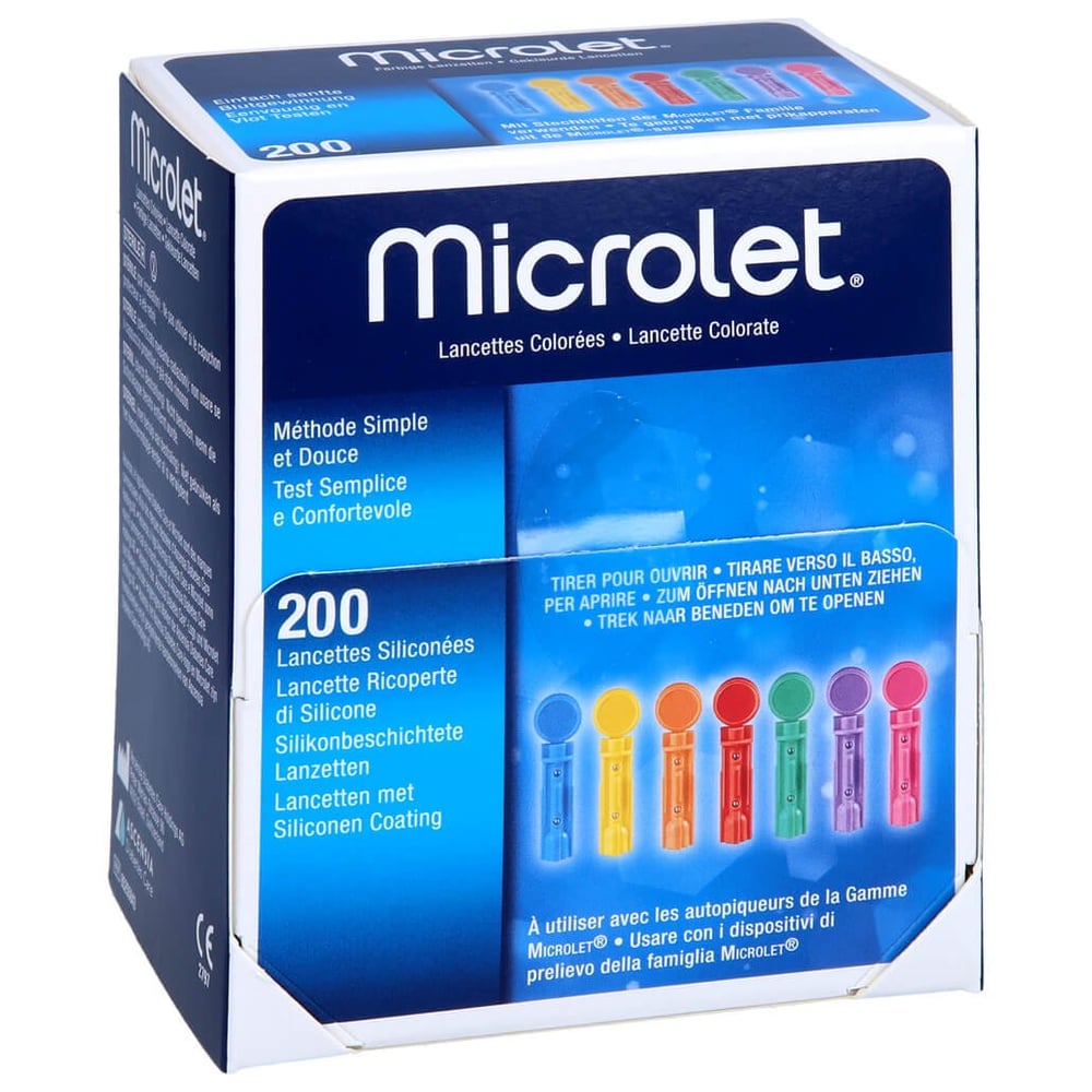 Microlet Lanzetten farbig