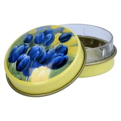 Pillendose Rund Blumen Mot