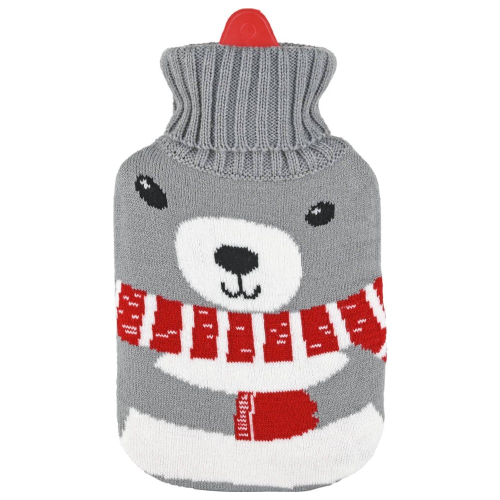 Wärmflasche Baby 1L mit Rollkragen Pullover Bezug