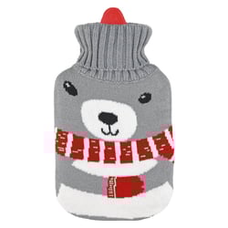 Wärmflasche Baby 1L mit Rollkragen Pullover Bezug