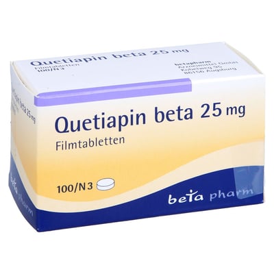 Quetiapin beta 25 mg
