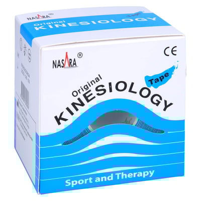Nasara Kinesiologie Tape 5 cmx5 m blau