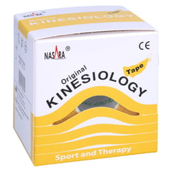 Nasara Kinesiologie Tape 5 cmx5 m gelb