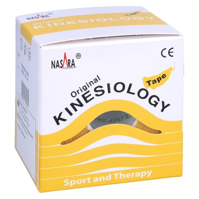 Nasara Kinesiologie Tape 5 cmx5 m gelb