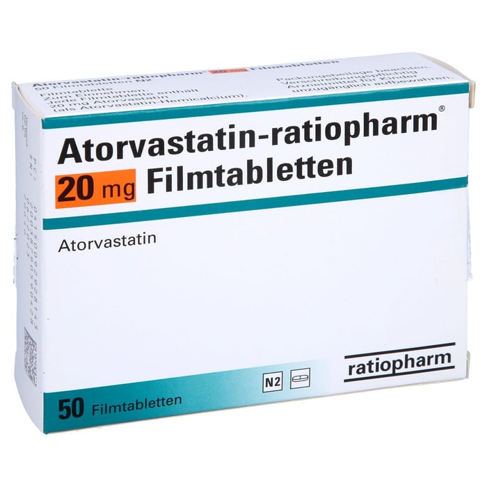 Atorvastatin-ratiopharm 20mg