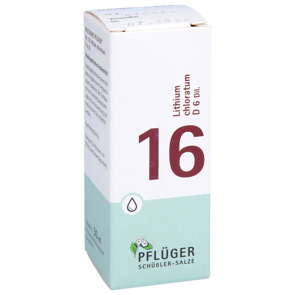Biochemie Pflüger NR. 16 Lithium chlor. D 6