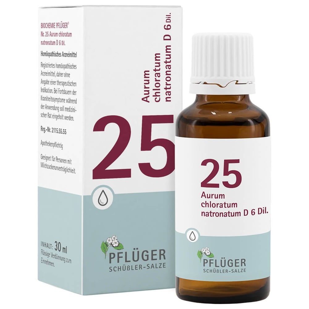 Biochemie Pflüger Nr. 25 Aurum chloratum natronatum D 6 Dil.