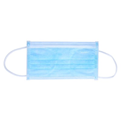 Mundschutz OP grün m. Gummiband und Nasenbügel