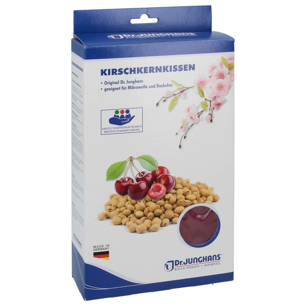 Kirschkernkissen 20x30cm m.Flausch Bordeaux